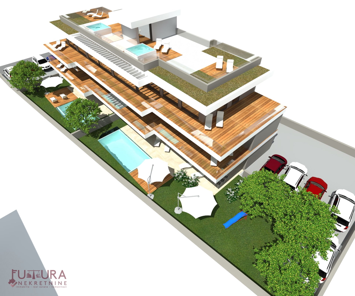 ZADAR - PRIVLAKA, APPARTAMENTO 213,17 M2 IN VENDITA, TERRAZZA SUL TETTO, VISTA, NUOVO, POSIZIONE!!!