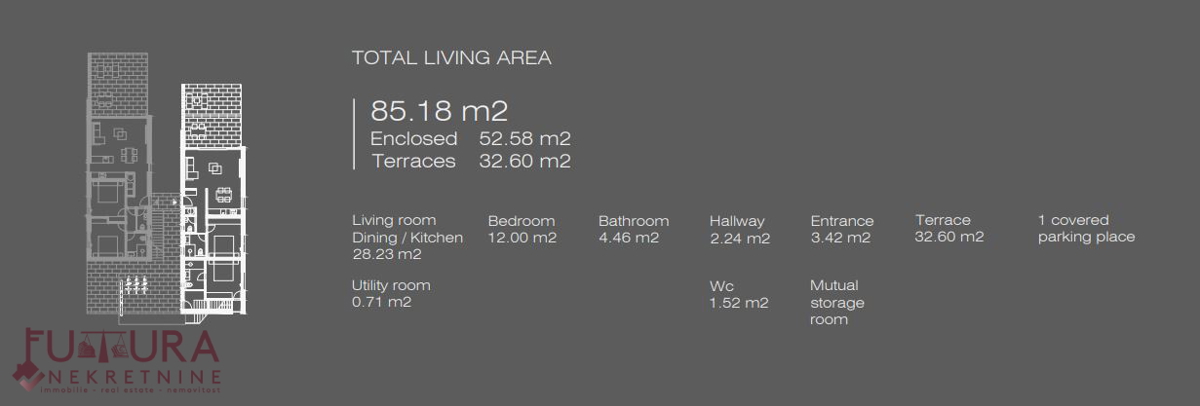 ZADAR - UGLJAN, APPARTAMENTO 85,18 M2, VENDITA, NUOVO, GIARDINO, PRIMA FILA, VISTA!!!