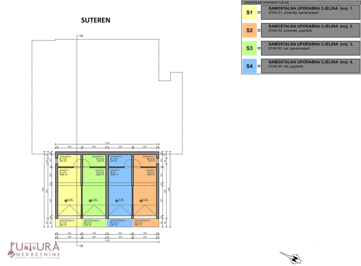 PAG - MANDRE, APPARTAMENTO 100,32 M2, VENDITA, VISTA, GIARDINO, GARAGE, POSIZIONE!!!