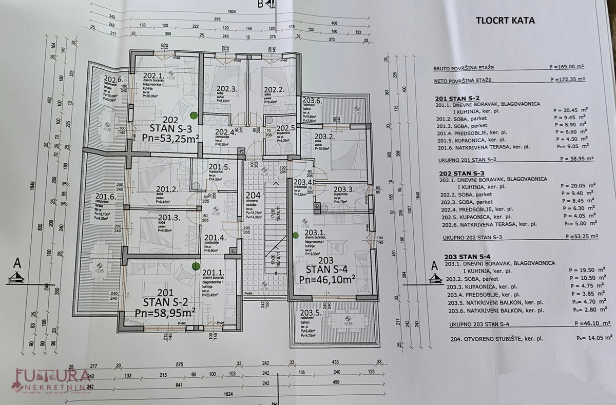 PAG - MANDRE, APPARTAMENTO 56,25 M2, VENDITA, VISTA, NUOVO, POSIZIONE!!!