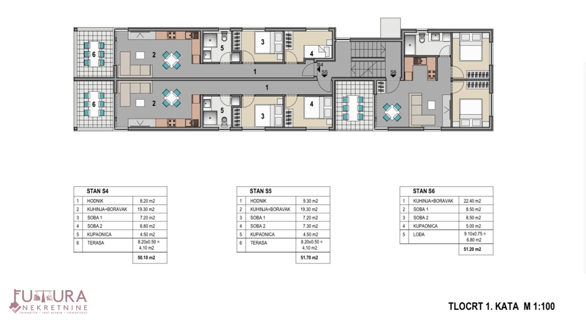 PAG - MANDRE, APPARTAMENTO 51,20 M2, VENDITA, VISTA, POSIZIONE, NUOVO!!!