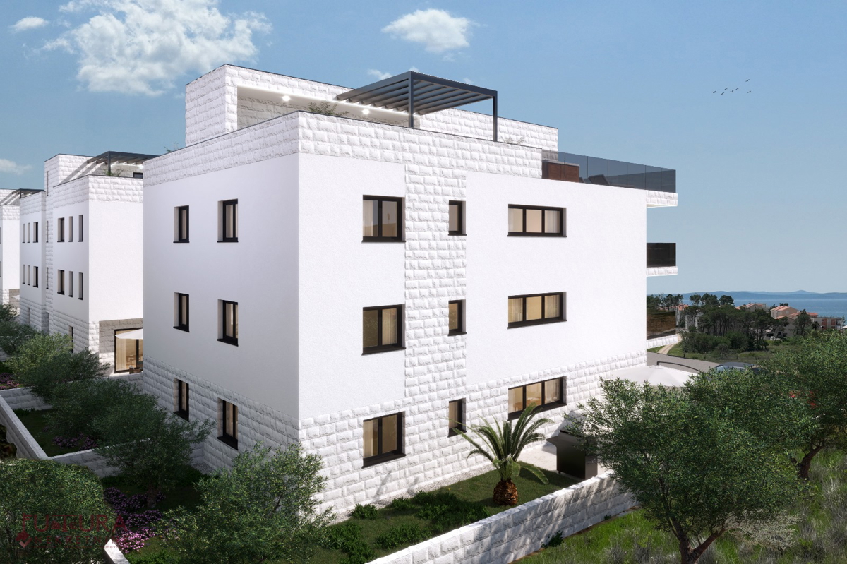 ZADAR - PRIVLAKA, APPARTAMENTO 107 M2, VENDITA, VISTA, TERRAZZA SUL TETTO, POSIZIONE!!!
