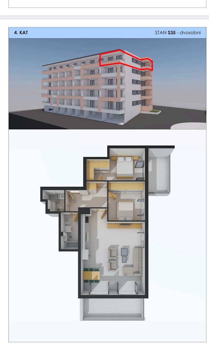 Attico in nuova costruzione con vista mare