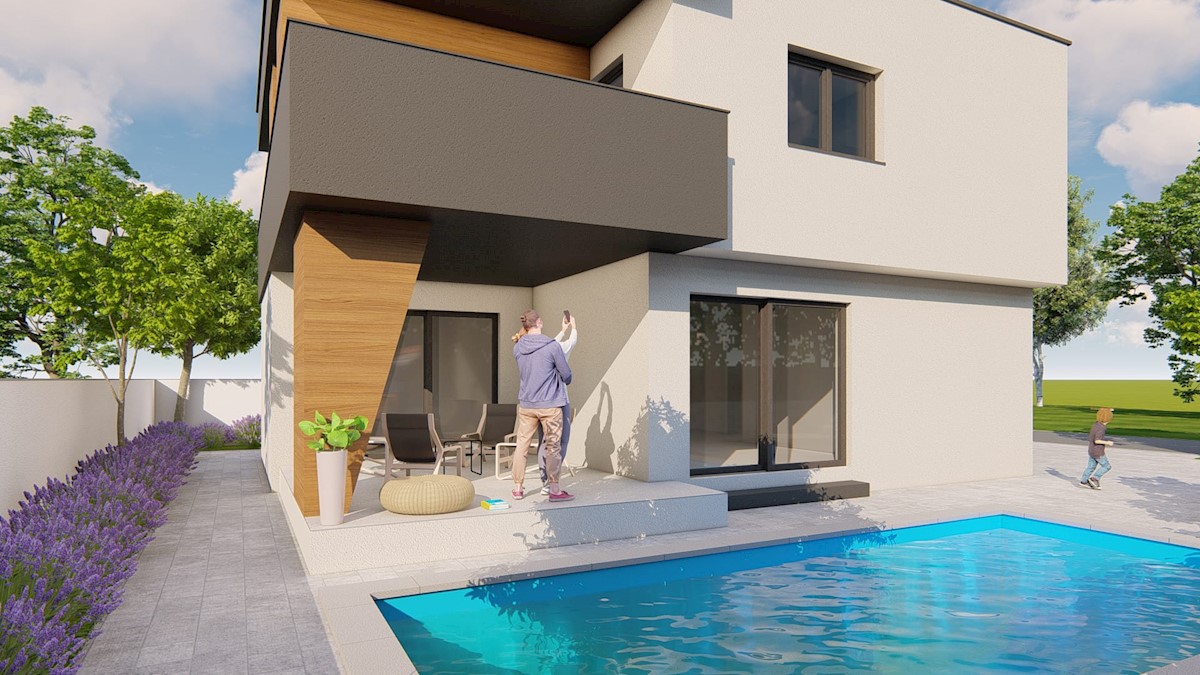 Casa moderna con piscina a Vir - in vendita!