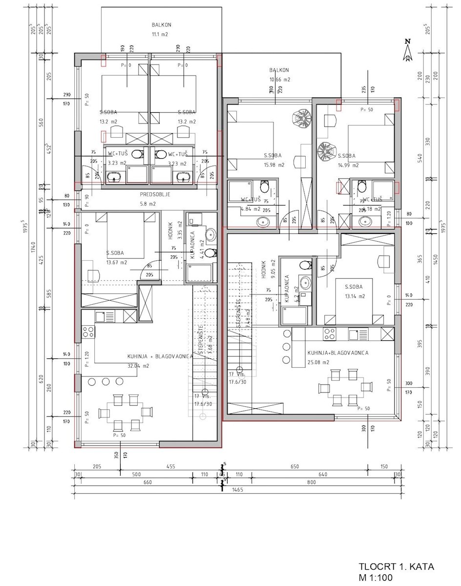 Trilocali in un nuovo edificio a Čiovo, quartiere di Arbanija, Trogir