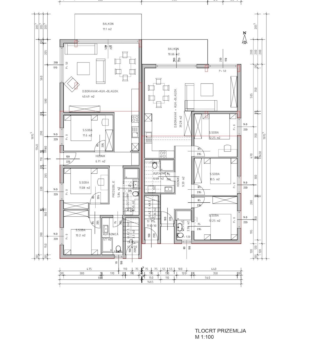 Trilocali in un nuovo edificio a Čiovo, quartiere di Arbanija, Trogir