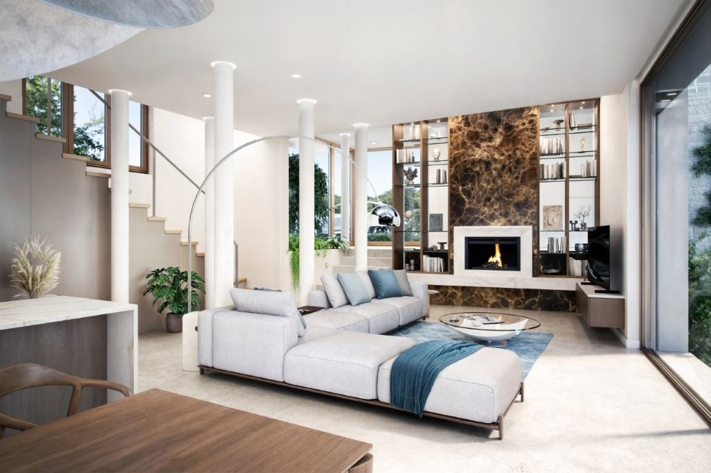 Villa di lusso in costruzione a Poreč – vista aperta su natura e mare