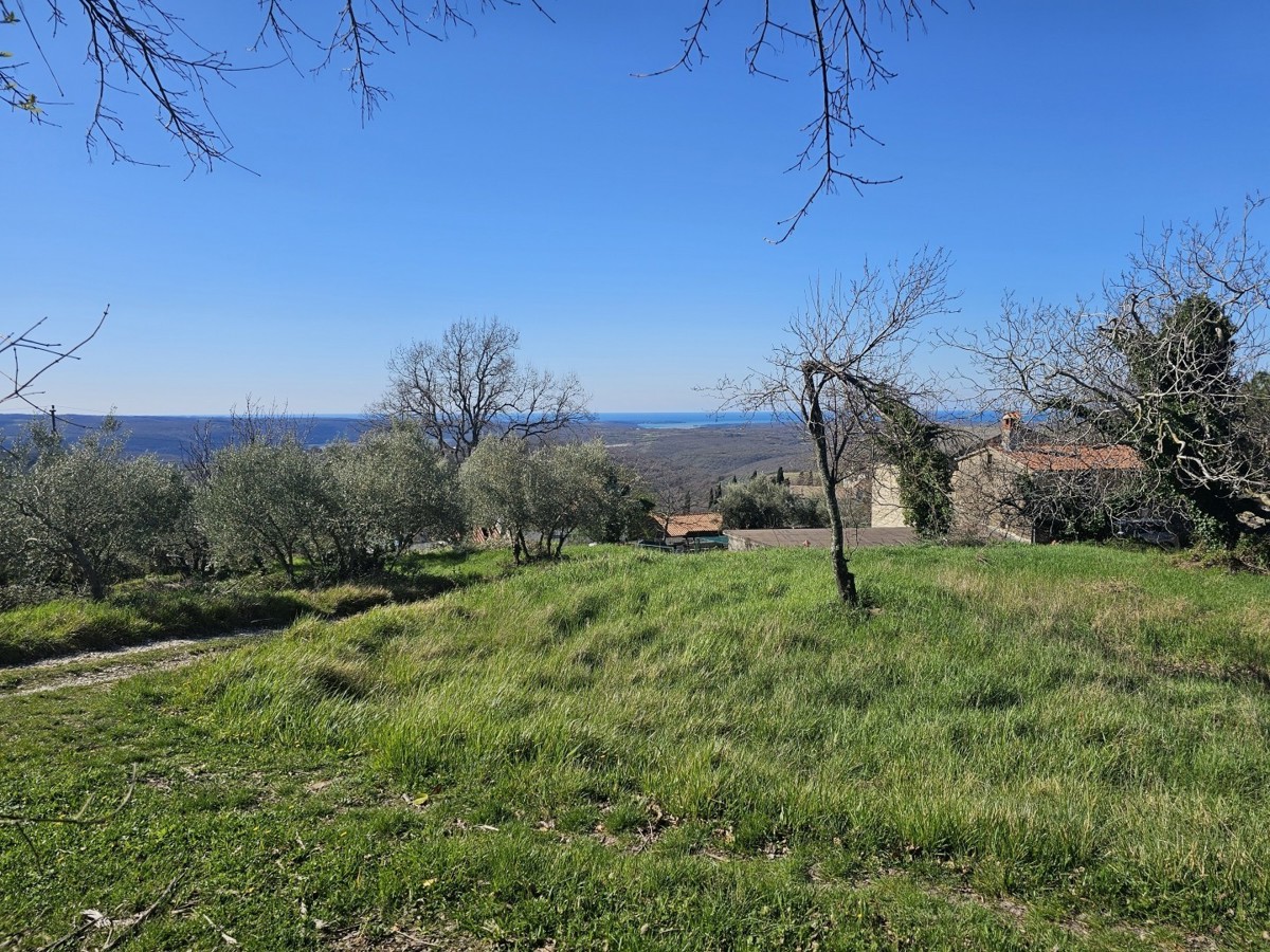 Terreno Edificabile con Vista Mare in Vendita vicino a Buie – 1000 m², Zona Tranquilla