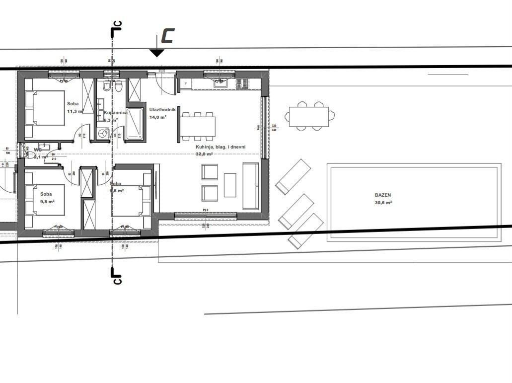 Casa Moderna in Vendita nei Dintorni di Parenzo – 92 m² con Piscina e Giardino