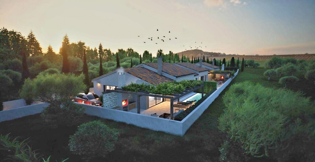 Casa Moderna in Vendita nei Dintorni di Parenzo – 92 m² con Piscina e Giardino