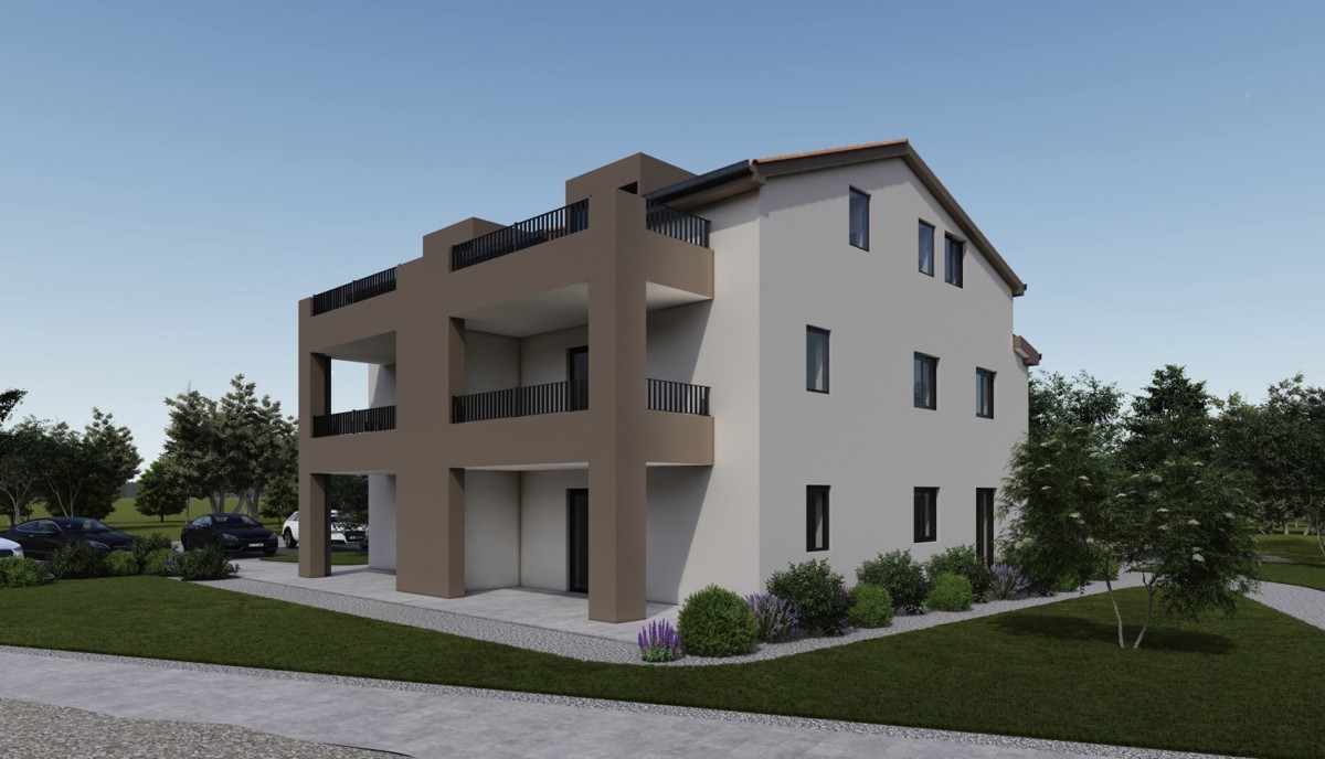 Appartamento con giardino vicino a Parenzo – Nuova costruzione, senza imposta di trasferimento!