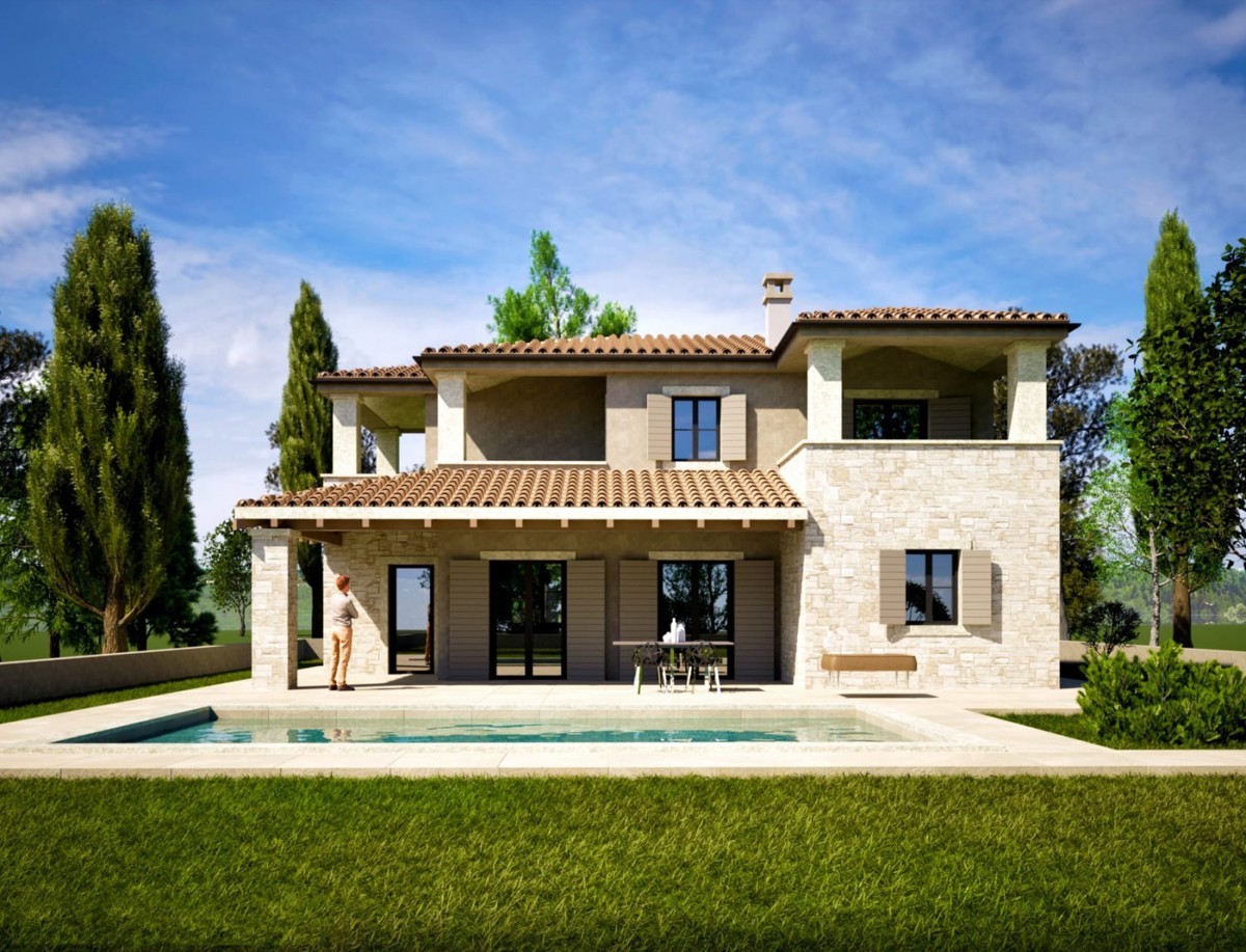 Villa con piscina e vista mare vicino a Parenzo