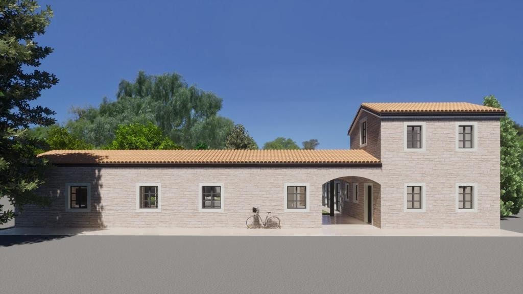 Vendesi – Due case in pietra con cortile e vista mare, vicino a Parenzo, Istria