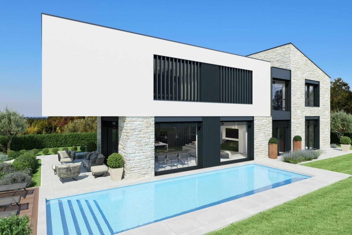 Villa con piscina vicino a Parenzo, vista mare