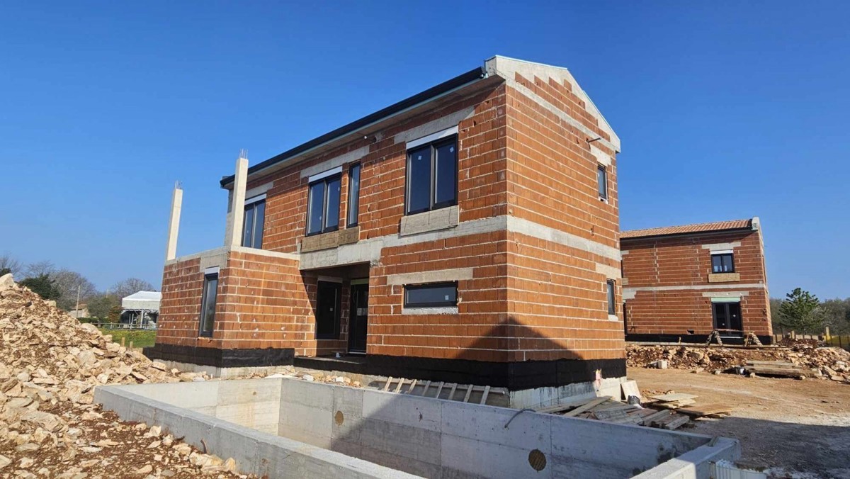 Villa moderna in costruzione in vendita - posizione tranquilla, zona Baderna, Istria