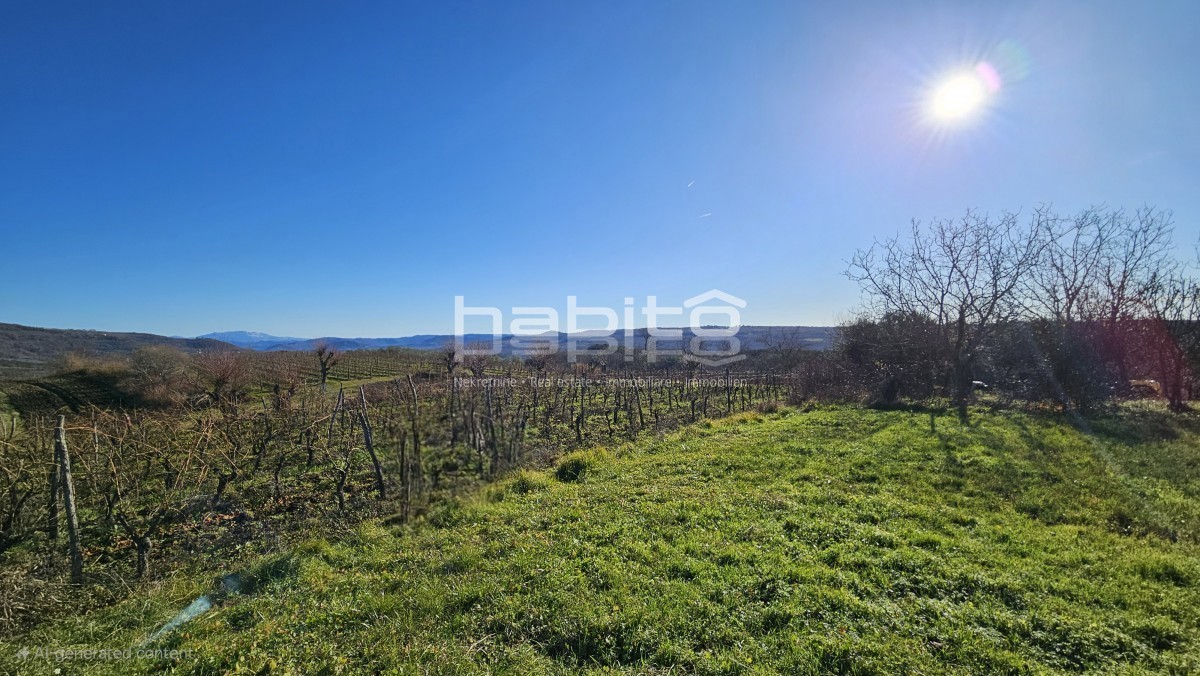 Zona di Grisignana - Casa in pietra, edificio attraente. e agricoltura. terreno con una bellissima vista su Grisignana