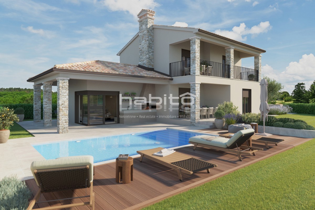 Zona Parenzo, vicino a Visignano - Bella casa in costruzione con piscina, un'opportunità per arredare a proprio piacimento