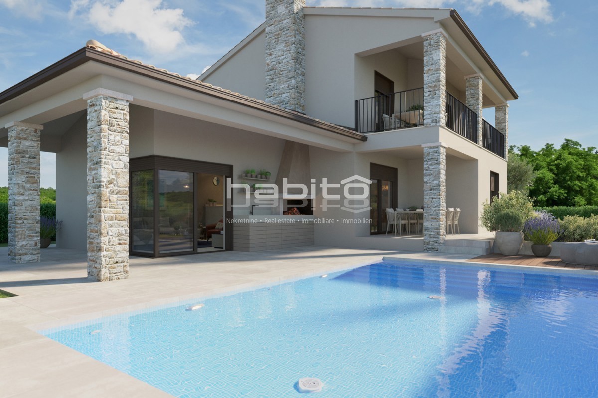 Zona Parenzo, vicino a Visignano - Bella casa in costruzione con piscina, un'opportunità per arredare a proprio piacimento