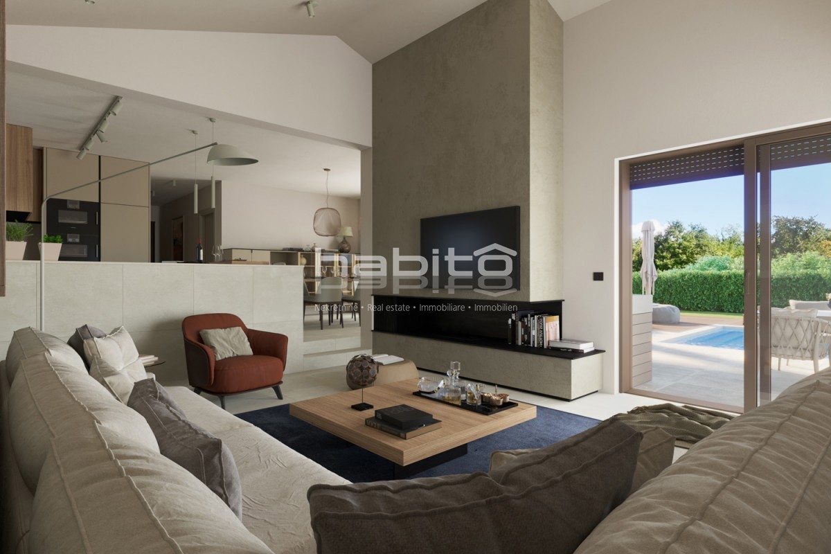 Zona Parenzo, vicino a Visignano - Bella casa in costruzione con piscina, un'opportunità per arredare a proprio piacimento