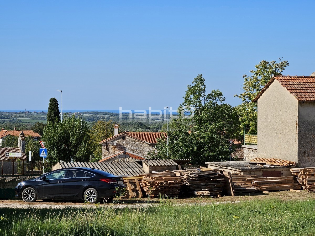 Parenzo 10 km, Kastelir - Terreno edificabile con vista mare