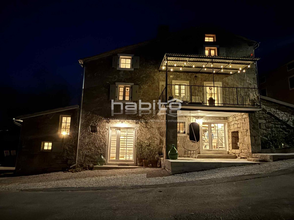 Casa in pietra ristrutturata con vista mozzafiato su Montona