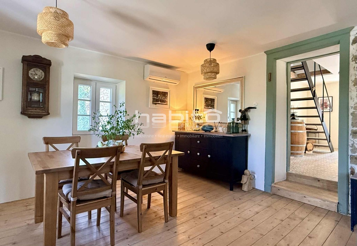 Casa in pietra ristrutturata con vista mozzafiato su Montona