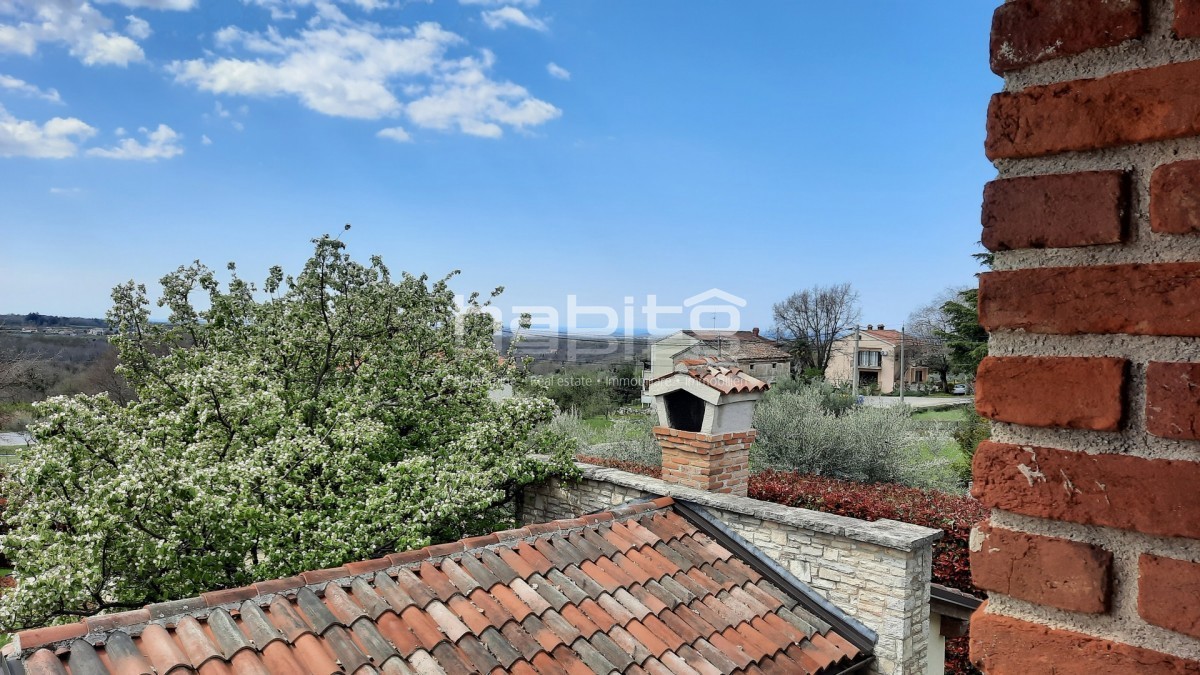 Parenzo 13 km - Affascinante villa in pietra con piscina e vista mare