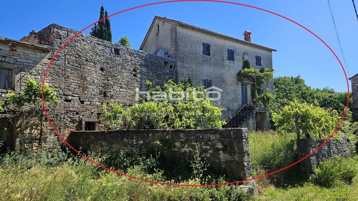 Portole, Zrenj - OASI DI PACE, VISTA PANORAMICA! Bellissima casa in pietra con ampio giardino