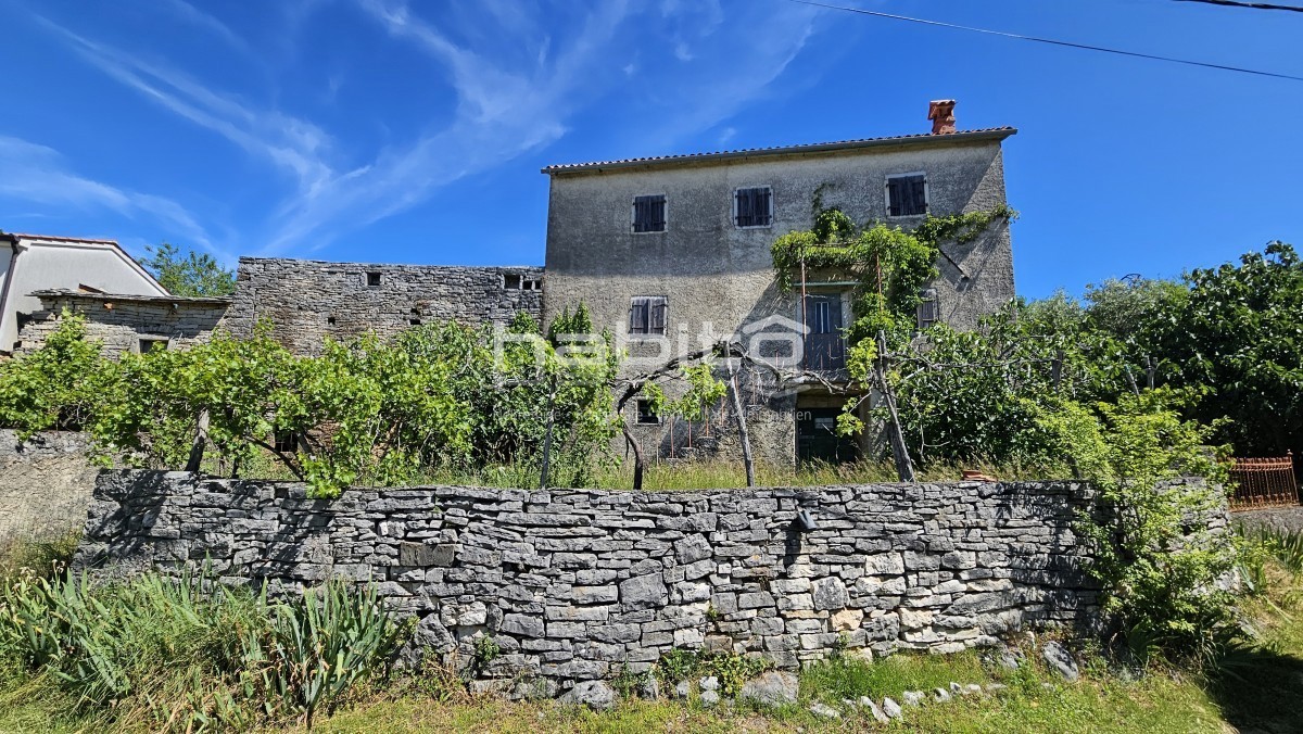 Portole, Zrenj - OASI DI PACE, VISTA PANORAMICA! Bellissima casa in pietra con ampio giardino