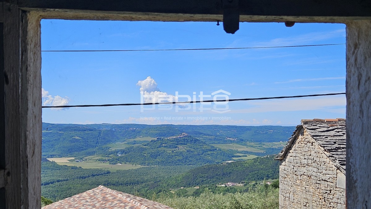 Portole, Zrenj - OASI DI PACE, VISTA PANORAMICA! Bellissima casa in pietra con ampio giardino