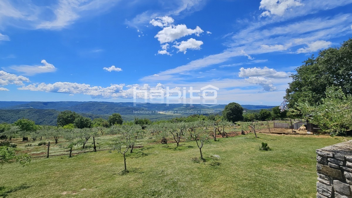 Portole, Zrenj - OASI DI PACE, VISTA PANORAMICA! Bellissima casa in pietra con ampio giardino