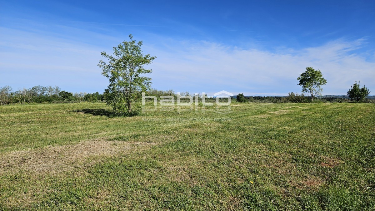 Parenzo 13 km - COSTRUISCI ORA! Terreno edificabile + agricolo con bellissima vista aperta + permesso di costruzione