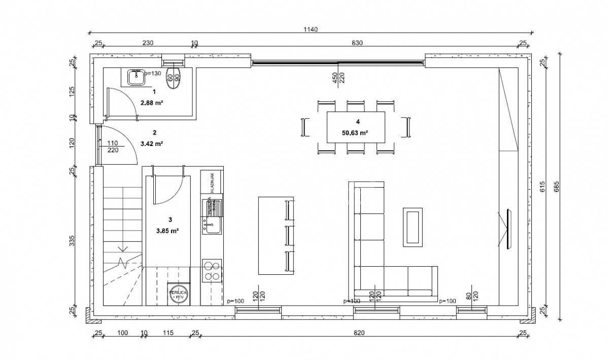 Casale in pietra con progetto per villa con piscina – 250m dal centro, 10km dal mare