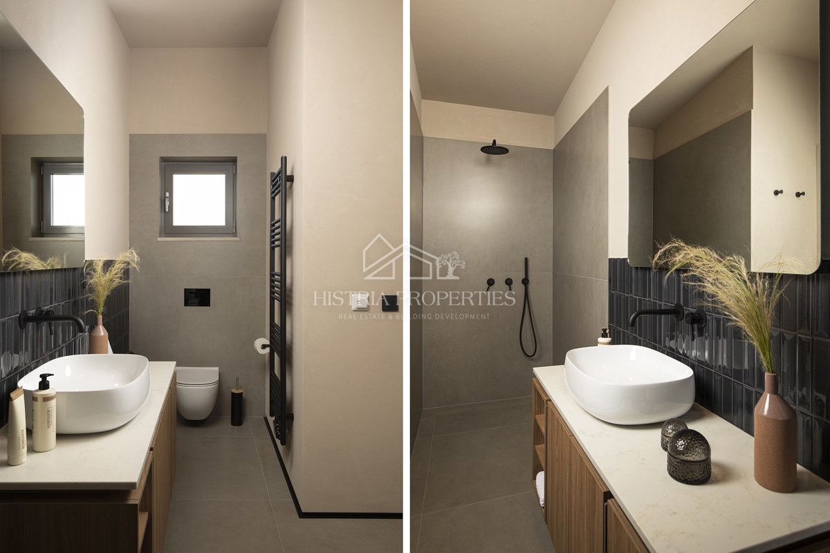 Design architettonico contemporaneo e una casa che vi farà fermare per un momento con una vista suggestiva sulle isole Brioni