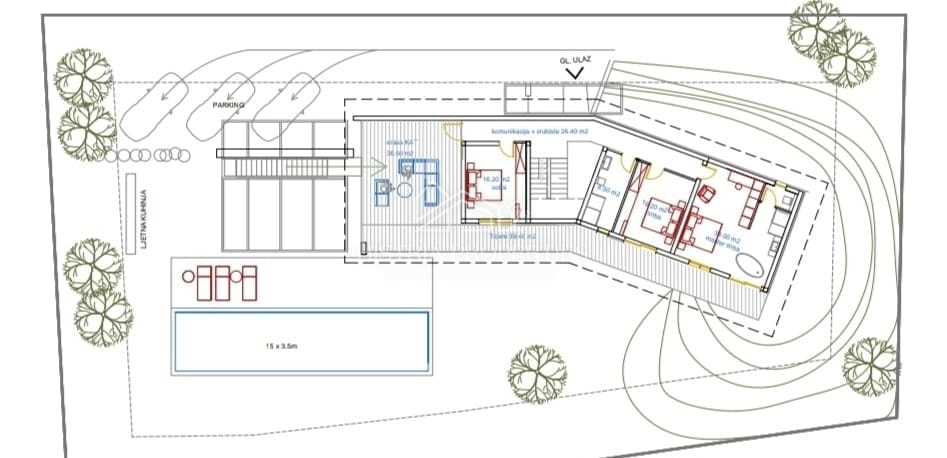 Design architettonico contemporaneo e una casa che vi farà fermare per un momento con una vista suggestiva sulle isole Brioni