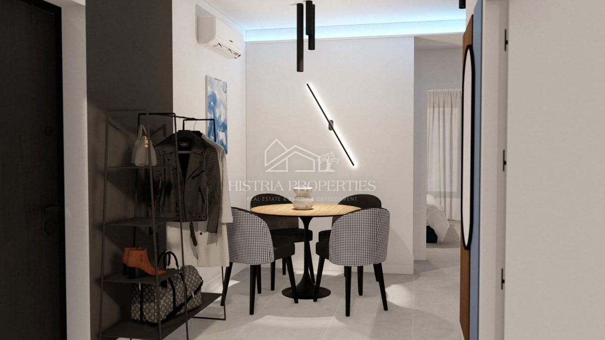 Appartamento di nuova costruzione con ampio cortile vicino al centro di Pola e notevoli vantaggi nell'acquisto