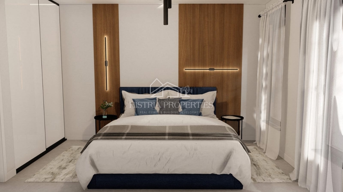 Appartamento di nuova costruzione con ampio cortile vicino al centro di Pola e notevoli vantaggi nell'acquisto