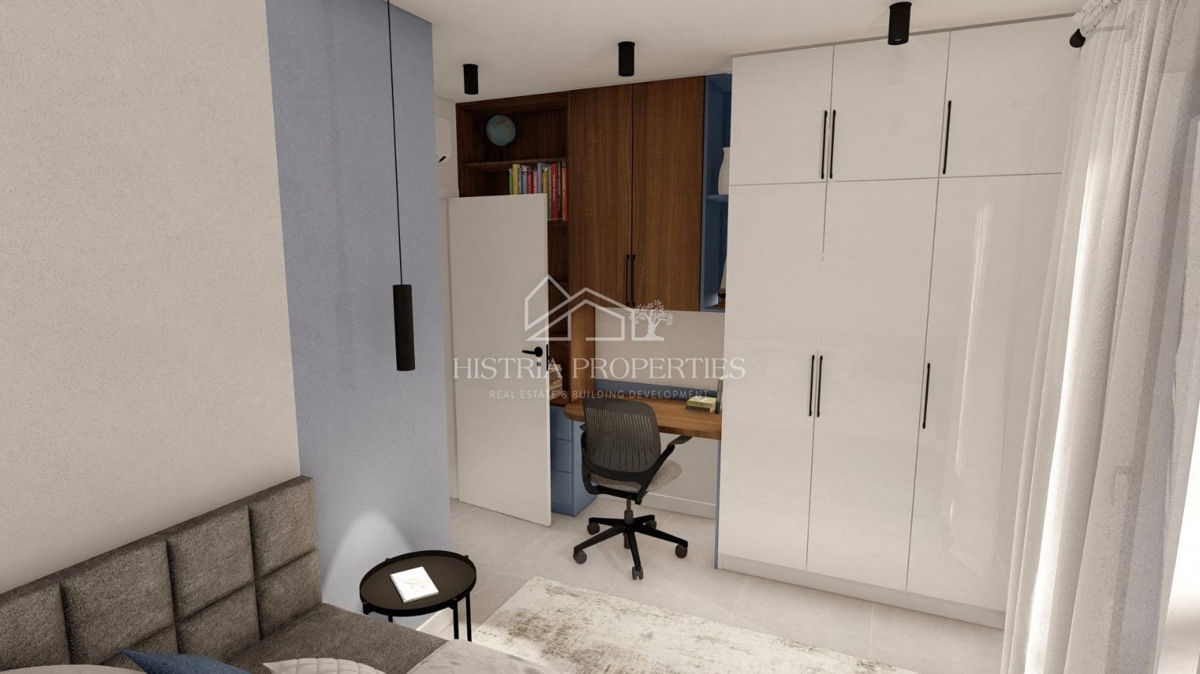 Appartamento di nuova costruzione con ampio cortile vicino al centro di Pola e notevoli vantaggi nell'acquisto