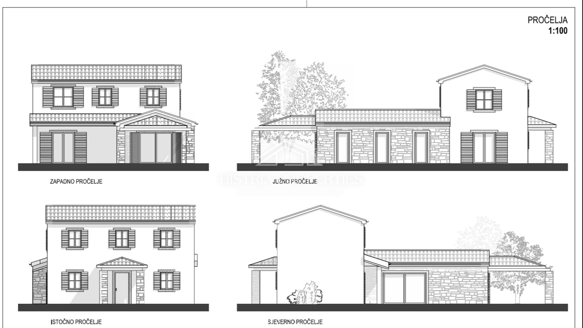 Casa con dettagli istriani riconoscibili e una splendida vista sul mare