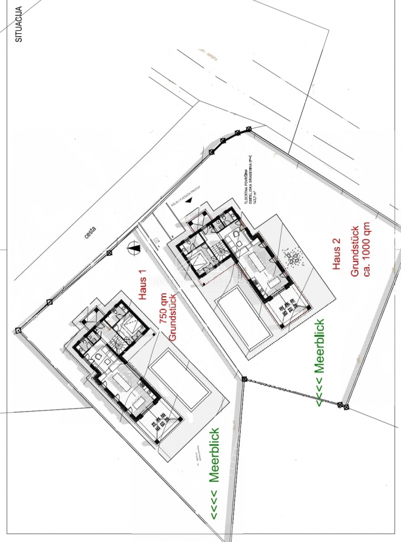 Casa con dettagli istriani riconoscibili e una splendida vista sul mare