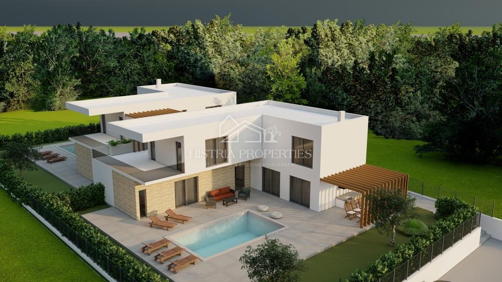 Terreno edificabile per 2 case moderne con permesso valido e utenze pagate