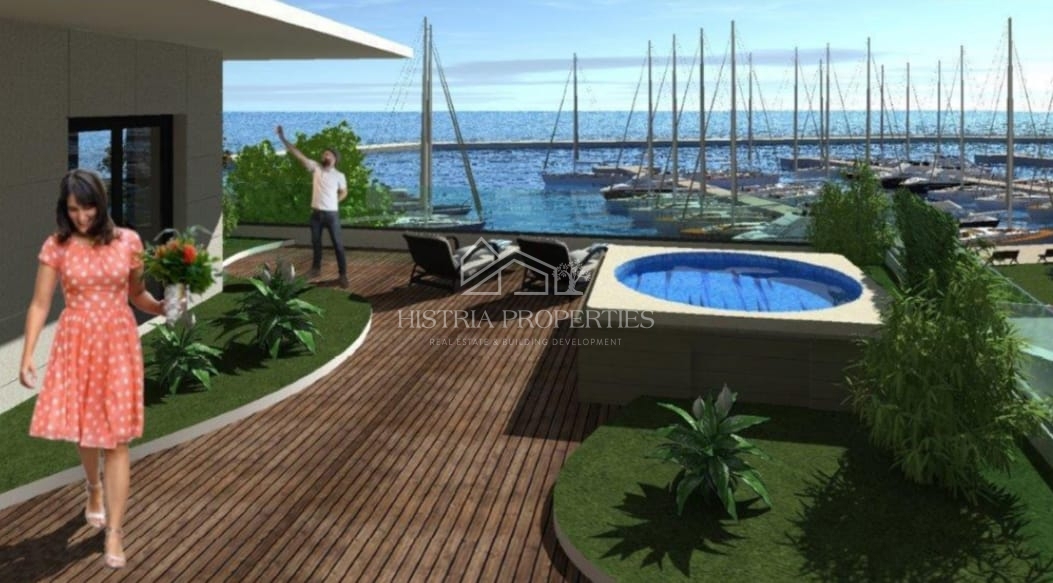 Appartamento di lusso in prima fila sul mare con vista sul Quarnero