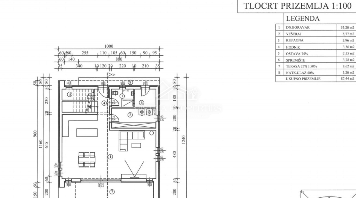 Bellissimo uliveto e costruzione moderna di qualità nella periferia di Parenzo