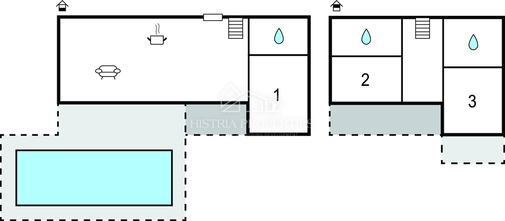 Casa tradizionale con piscina ai margini di un tranquillo villaggio istriano