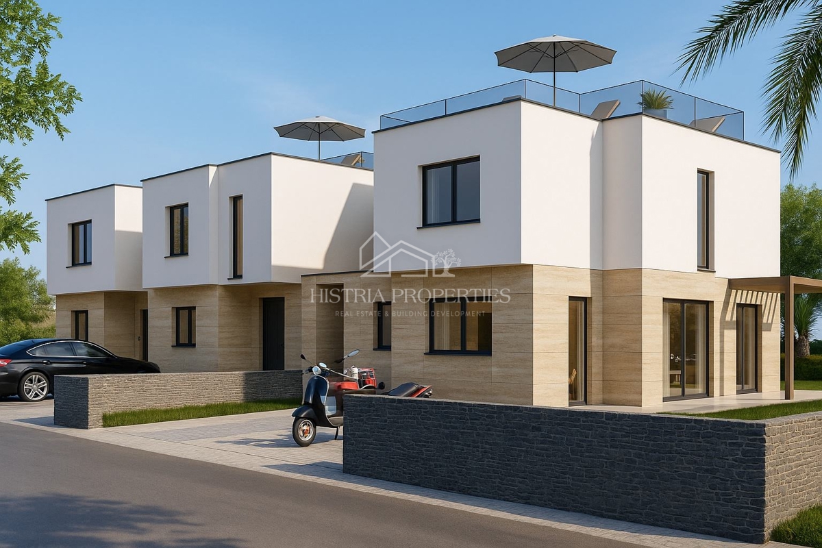 Una casa a schiera costruita con materiali ecologici al 100% nei pressi di Parenzo