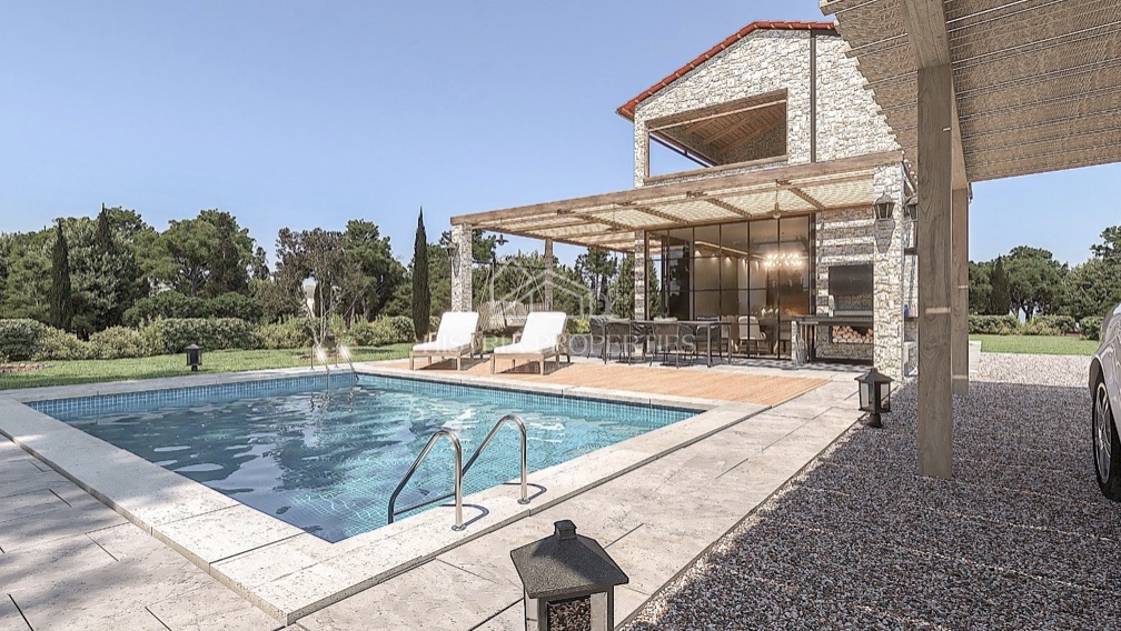 Casa estremamente attraente con piscina a sfioro per tutti gli amanti dell'Istria centrale