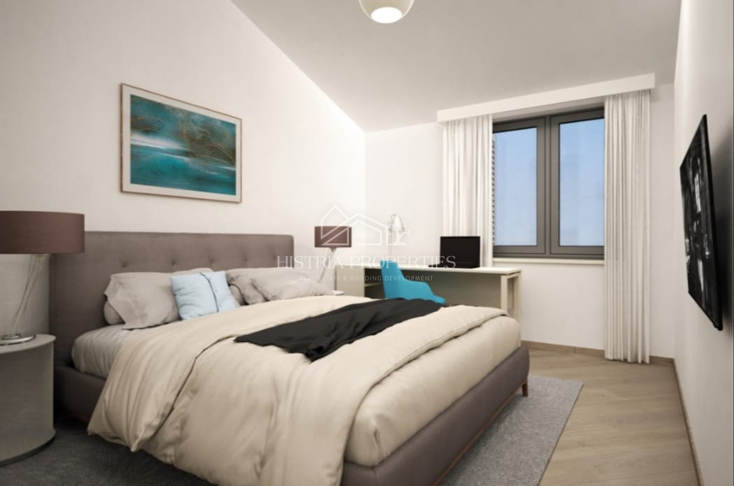 Moderno edificio nuovo e appartamento con vista mare vicino a Parenzo