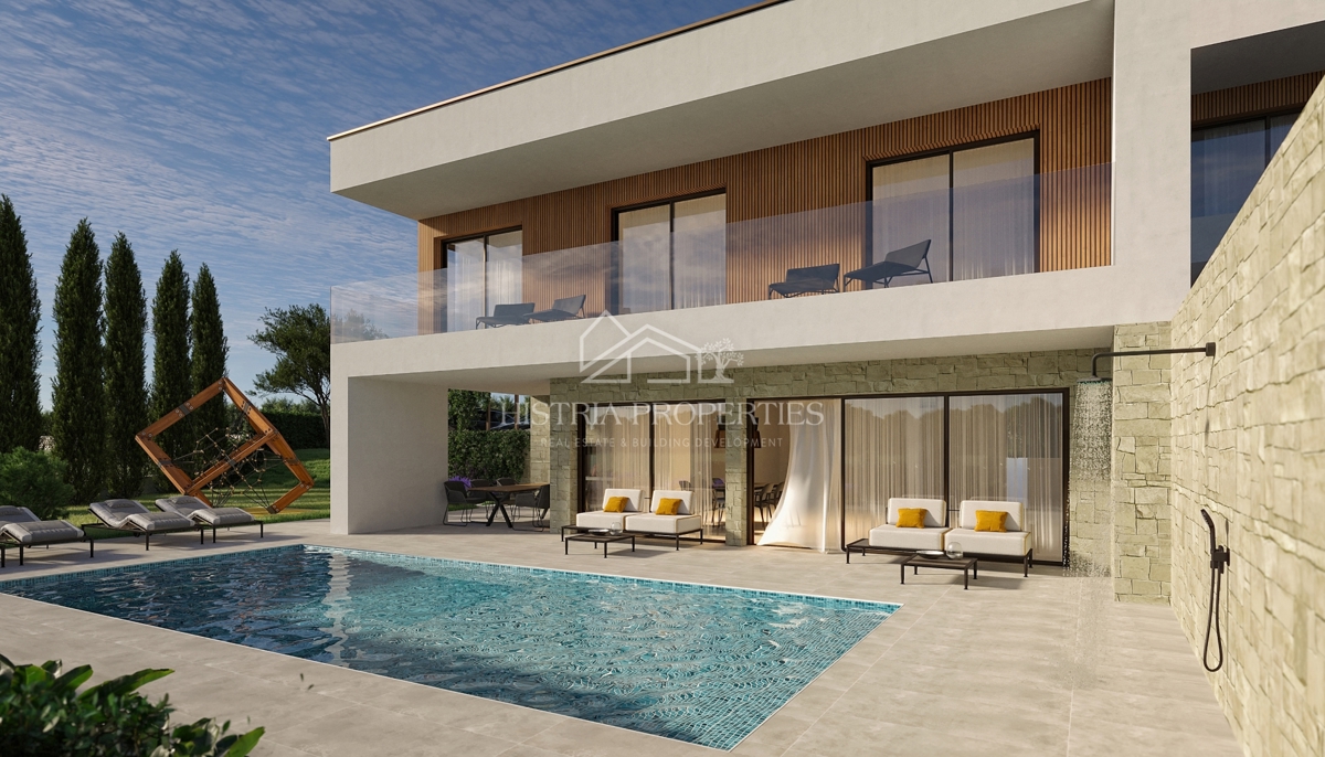 Una villa lussuosa con una vista che riempie l'intera giornata, immersa in un ambiente rilassante