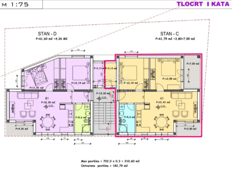 Appartamento urbano con 2 terrazze in una moderna zona residenziale, vicino al centro di Parenzo