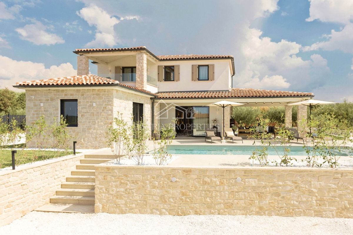 Villa di design in stile istriano, completamente e riccamente attrezzata